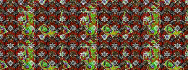 Motley illüstrasyonu. Küçük renkli çiçekler. Küçük çiçekte güzel bir desen. Moda baskıları için zarif bir şablon. Kahverengi ve kırmızı çiçekli bahar çiçekleri.