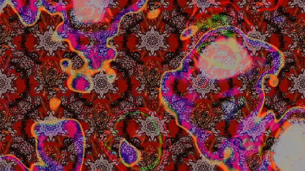 Raster illüstrasyonu. Küçük çiçekteki sevimli çiçek deseni. Tony 'nin kumaş kalıbını çiz. Modaya uygun kumaş deseni.