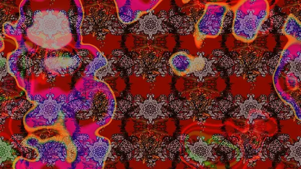 Nice pattern in the small flower. Floral background. -brown and red flowers. Flower composition. Raster pattern. Floral collage. Nature.