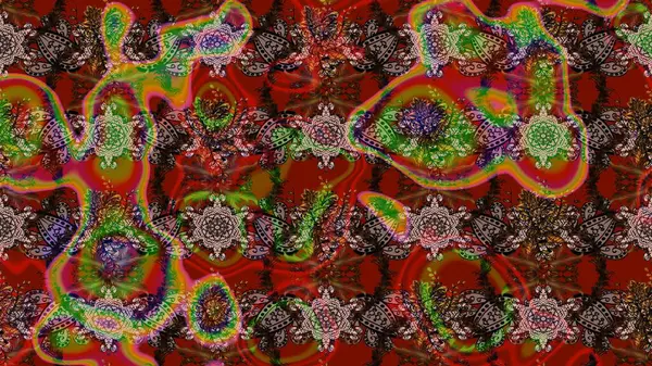 Çiçek deseni. Düz Çiçek Elementleri Tasarımı. Raster güzel kumaş deseni çiziyor. Renkli Bahar Teması çizim şablonu.