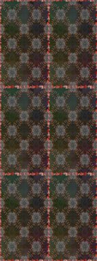 Renkli Bahar Temalı Kusursuz Arkaplan. Düz Çiçek Elementleri Tasarımı. Çiçeksel fantezi tasarımı. Parlak bir arka planda..