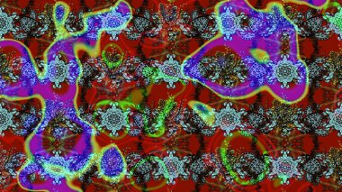 Raster - stok. Kırmızı ve kahverengi çiçekli eskiz deseni, suluboya çiçek deseni, sevimli çiçek, duvar kağıdı, kart veya kumaş için fayanslı.