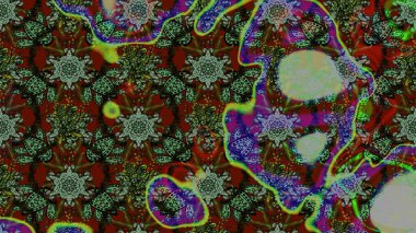 Tekstil, tebrik kartı, boyama kitabı, telefon kılıfı baskısı için kullanılabilir. Etnik Mandala süsü. Raster Henna dövme stili. Hint çiçekli desenli şal desenli..