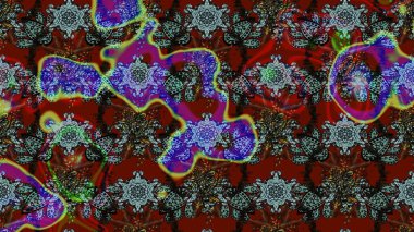 Küçük renkli çiçekler. Moda baskıları için zarif bir şablon. Çiçekli yaz çiçekleri. Küçük çiçekte güzel bir desen. Motley illüstrasyonu. Çizim.