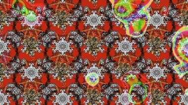 Gri ve kahverengi renkler. El çizimi, soyut ve süslü elementler. Suluboya resim taklit Raster çizimi. Klasik çiçekler. Yaz çiçekleri teması.