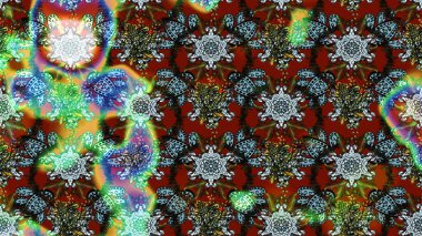 Şirin çiçek elementleri. Gri ve kırmızı renkte çiçekler. Raster illüstrasyonu. Çizim.