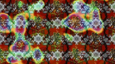 Modaya uygun kumaş deseni. Tony 'nin kumaş kalıbını çiz. Raster illüstrasyonu. Küçük çiçekte sevimli çiçek deseni var..