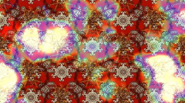 Çiçek tasarımı için inanılmaz bir kolaj cenneti tarzı. Çiçekli zambakların eskiz geçmişi. Parlak çiçekli kolaj çiçekleri kahverengi ve nötr.