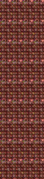 Raster illüstrasyonu. Çizim çiçek deseni duvar kâğıdı olarak kullanılabilir. Kahverengi ve pembe renkte çiçekler.