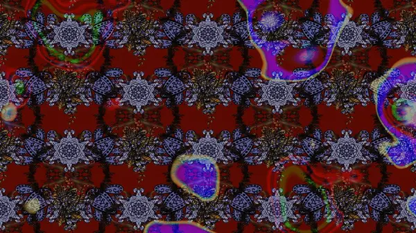 Kızılderili desenli desenli desenli şal deseni. Raster Henna dövme stili. Tekstil, tebrik kartı, boyama kitabı, telefon kılıfı baskısı için kullanılabilir. Etnik Mandala süsü.