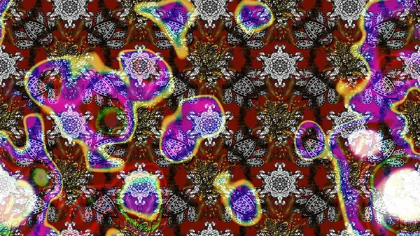 Çiçekli karalama şeklinde Raster çiçek deseni. Nazik, narin çiçek arkaplanı. Gri ve kahverengi renkte çiçekler.