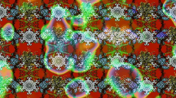 Raster illüstrasyonu. Düz Çiçek Elementleri Tasarımı. Renkli Bahar Teması eskiz kalıbı. Kahverengi ve yeşil renklerde zarif çiçekleri olan suluboya..