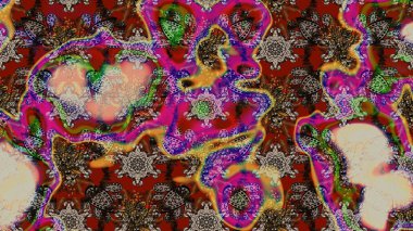 Güzel kumaş deseni. Küçük çiçekteki sevimli çiçek deseni. Raster illüstrasyonu. Güzel karalamalı çiçek deseni çiz..