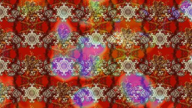 Şirin, zarif çiçekler Raster illüstrasyonu. Yapraklı çizim şekli. Poster ya da kapak için arka plan. Tekstil için figür. Davetiye ve kartpostal tasarımı için dekoratif çiçek unsurları.