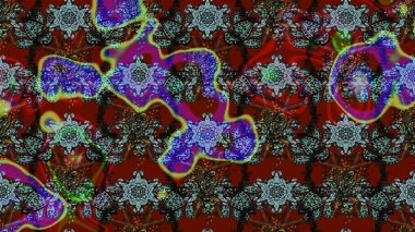 Küçük renkli çiçekler. Moda baskıları için zarif bir şablon. Çiçekli yaz çiçekleri. Küçük çiçekte güzel bir desen. Motley illüstrasyonu. Çizim.