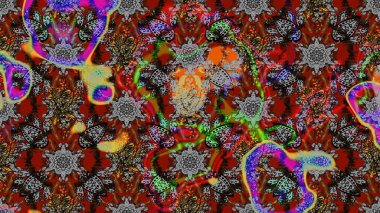 Sevimli çiçek raster deseni. Düz Çiçek Elementleri Tasarımı. Renkli Yaz Temalı eskiz kalıbı. Modaya uygun kumaş deseni.