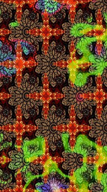 Siyah ve kahverengi renkler üzerine çiçek desenli eskiz, el yapımı papatyalar, papatyalar. Tekrarlayan çiçek arkaplanı, zarif siyah ve kahverengi çiçek duvar kağıdı.