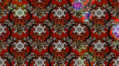 Tomurcukları çiçek olan sevimli bir çiçek deseni. Raster illüstrasyonu. Raster. Eskiz geçmişi. Kumaş, tekstil, duvar kağıdı baskısı için. Antika retro tarzı.