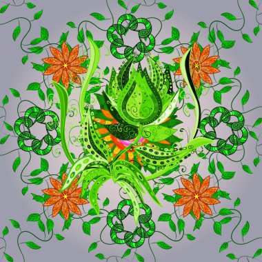 Çiçeğin suluboya çizimlerinin mükemmel deseni. Dekorasyon ve tasarım için güzel bir desen. Suluboya kusursuz desen. Moda baskısı. Eski.