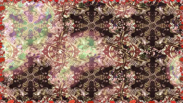 Kahverengi ve bej renklerde altın elementlerle kusursuz desen. Klasik klasik klasik arka plan. Klasik raster sarısı, kusursuz desen. Geleneksel oryantasyon süsü.