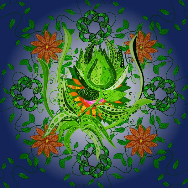 Nazik romantik baskı. Tatil havası. Vektörsüz şirin çiçek deseni. Bahar mevsimi.