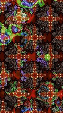 Güzel kumaş deseni. Raster illüstrasyonu. Küçük bir çiçekte eskiz deseni. Güzel çiçek arkaplanı..