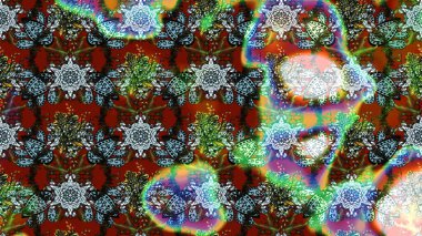 Raster Güzel kumaş deseni. Raster suluboya deseni, narin çiçekler, mavi ve yeşil çiçekler, tebrik kartı şablonu..