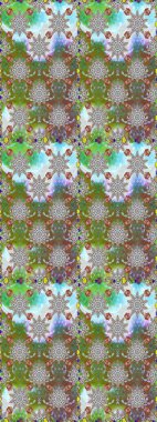 Raster illüstrasyonu. Raster illüstrasyonu. El yapımı çiçek ve bitki koleksiyonu. Eskiz stili gri ve kahverengi renklerde. Sevimli karalama çiçekleriyle kusursuz çiçek deseni..