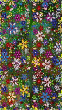 Klasik çiçek desenli. Sarma, tekstil ve duvar kâğıdı için kusursuz çiçek arkaplanı. Yumuşak pamuk tasarımı. Raster 'ın taze dokusu. Yumuşak kiremit.