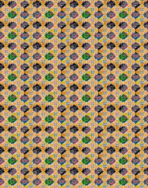 Çiçek desenli raster, sarı ve gri çizgi grafik desenli soyut raster arkaplan. Modern stil dokusu.