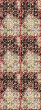 Çiçek desenli altın metal. Raster altın çiçek süsü brokar kumaş ve cam desenli. Altın elementli bej ve kahverengi renkler. Kusursuz altın desen.