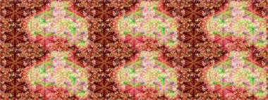 Kırmızı ve bej renklerde, altın elementli klasik, pürüzsüz desen. Raster illüstrasyonu.