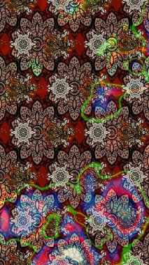 Paisley el çizimi elementler. Fantezi çiçekli eskiz deseni, doğal duvar kağıdı, çiçek desenli kıvrım çizimi. Ev dekoru.