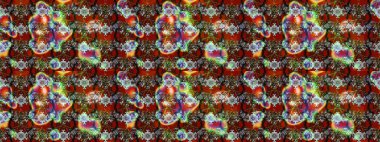 Küçük çiçekteki sevimli çiçek deseni. Kahverengi ve gri renkte çiçekler.