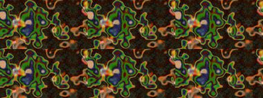 Suluboya çizim kalıbı. Çiçek izi. Çiçekler suluboya tarzında kahverengi ve yeşil renklerde.