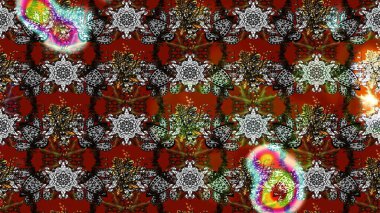 Düz Çiçek Elementleri Tasarımı. Gri ve kahverengi renkli çiçekler. Renkli Bahar Teması eskiz kalıbı. Raster illüstrasyonunda çiçek deseni çizimi.