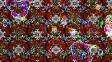 Sketch Colour Spring Theme eskiz kalıbı. Sevimli çiçek raster deseni. Düz Çiçek Elementleri Tasarımı. Gri ve kahverengi renkte çiçekler.