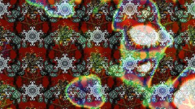 Çiçek deseni. Kahverengi ve gri renkte çiçek çizimi. Kahverengi ve gri renkli çiçekler. Raster illüstrasyonu. Şatafatlı bahar bahçesi dokusu.