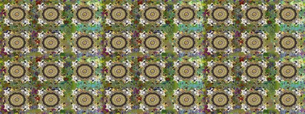 Doğu tarzı element. Altın element gri ve yeşil renklerde. Altın desenli çiçek dekoru. Çizgi sanatı tasarım şablonu için kusursuz sınır. Davetiyeler, kartlar, web sayfası için Raster illüstrasyonu.