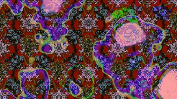 Raster illüstrasyonu. Kahverengi ve kırmızı renklerde. Çiçek arkaplan. Suluboya çiçek buketi. Çiçekli tebrik kartı. Doğum günü kartı ya da düğün davetiyesi.