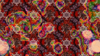 Eskiz tarzı kahverengi ve kırmızı renkler. El yapımı çiçek ve bitki koleksiyonu. Raster illüstrasyonu. Şirin karalamalı çiçek desenli çizim. Raster illüstrasyonu.