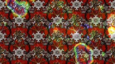 El çizimi, soyut ve süslü elementler. Suluboya resim taklit Raster çizimi. Kahverengi ve kırmızı renkler. Klasik çiçekler. Yaz çiçekleri teması.