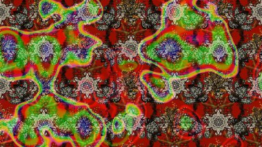 Simple cute pattern in small-scale flowers. Raster illustration. Floral sketch background for textile or book covers, manufacturing, wallpapers, print, gift wrap and scrapbooking.