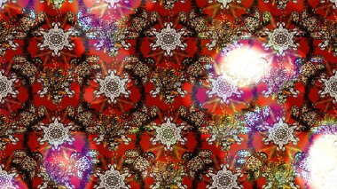 Raster illüstrasyonundaki çiçek desenli çizim. Suluboya tarzında kahverengi ve kırmızı renkte çiçekler.