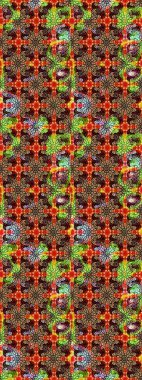 Nazik romantik baskı. Bahar mevsimi. Tatil havası. Kırmızı renkte çiçekler. Raster güzel bir çiçek deseni çiziyor..