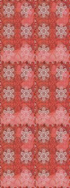 3 boyutlu çiçekler, pürüzsüz. Raster illüstrasyonu. Pembe ve kahverengi renklerde.