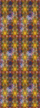 Kahverengi renkli çiçekler. Çiçekli karalama şeklinde Raster çiçek deseni. Yumuşak, yaz çiçekli arka plan.