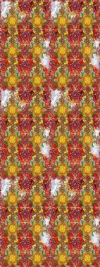 Yumuşak, bahar çiçekli arka plan. Kahverengi ve kırmızı renkte çiçekler. Raster çiçek desenli ve çiçekli..