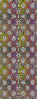 Gri ve kahverengi renkli çiçekler. Raster illüstrasyonu. Kusursuz çiçek deseni duvar kağıdı için kullanılabilir.