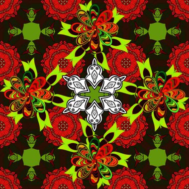 Kalça dokusu deseni. Kusursuz Vintage Çiçek Deseni.